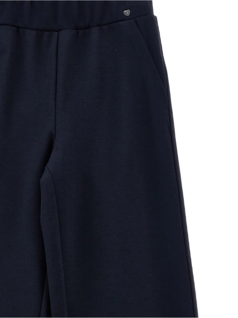 Monnalisa Corinne elasticated-waist heart-motif trousers Blauw