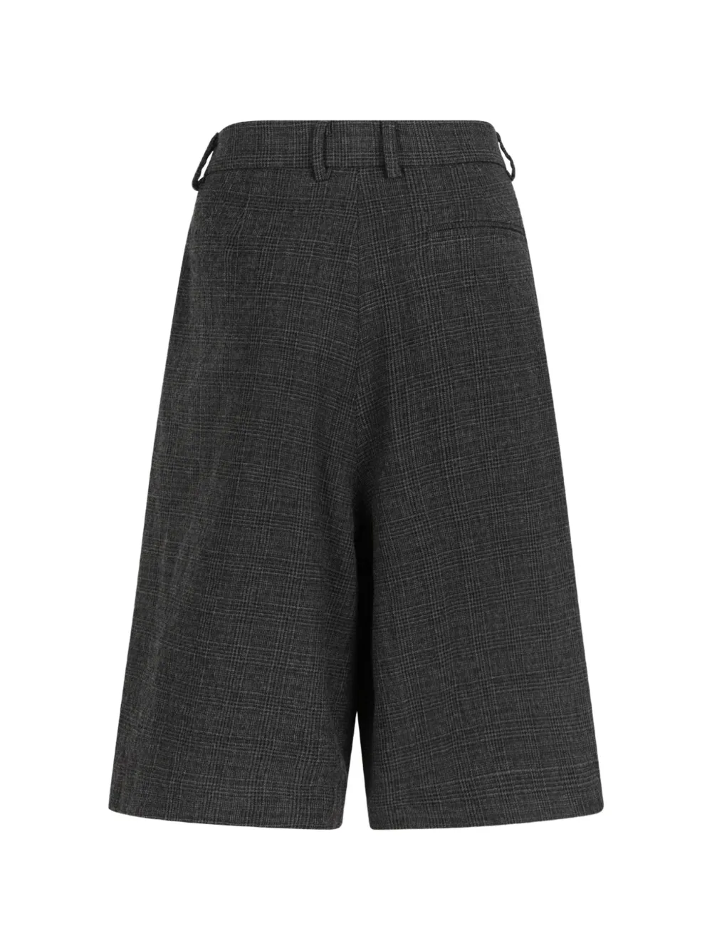 Douuod Diomede prince of wales check pleated shorts Grijs