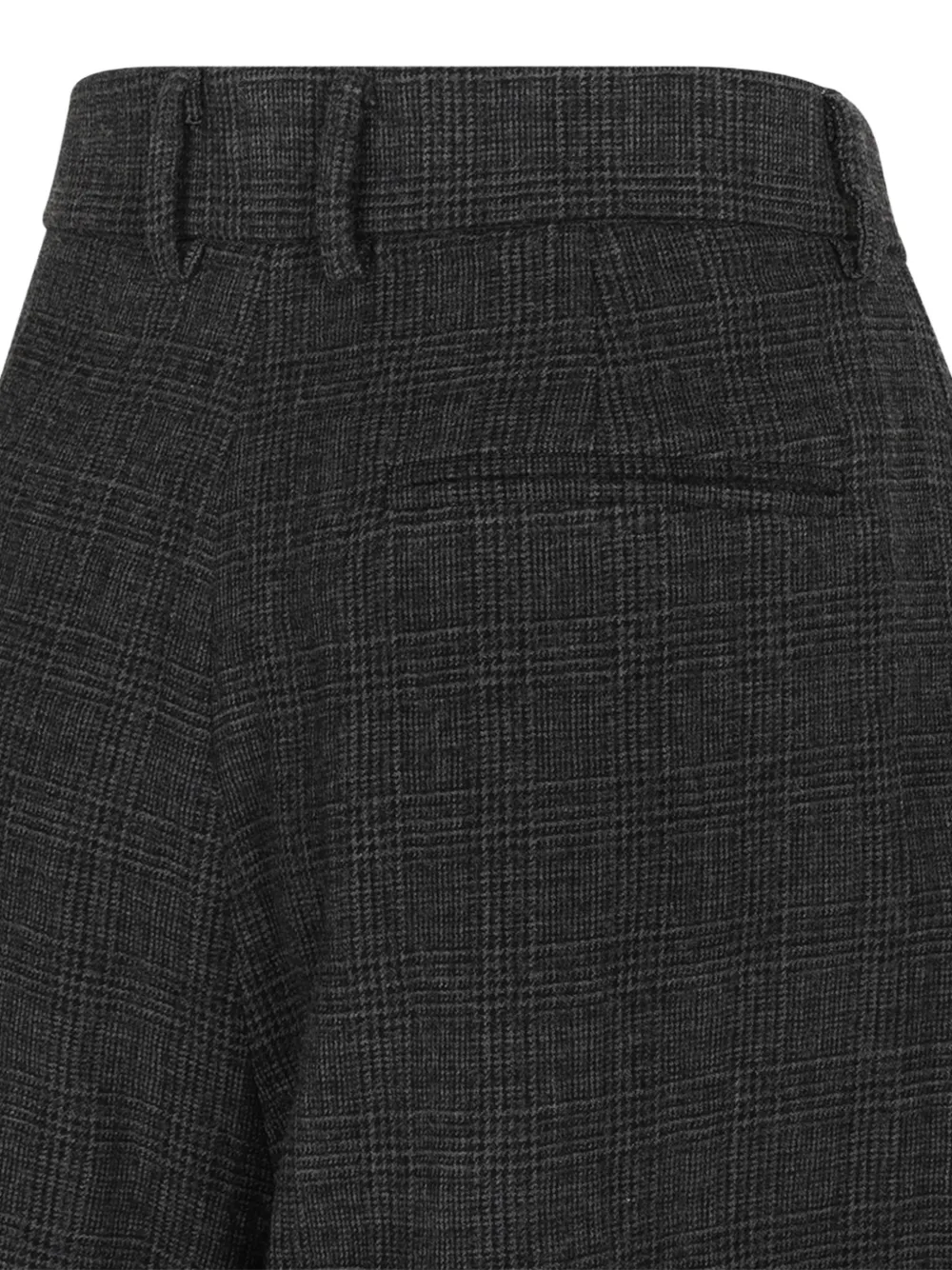 Douuod Diomede prince of wales check pleated shorts Grijs