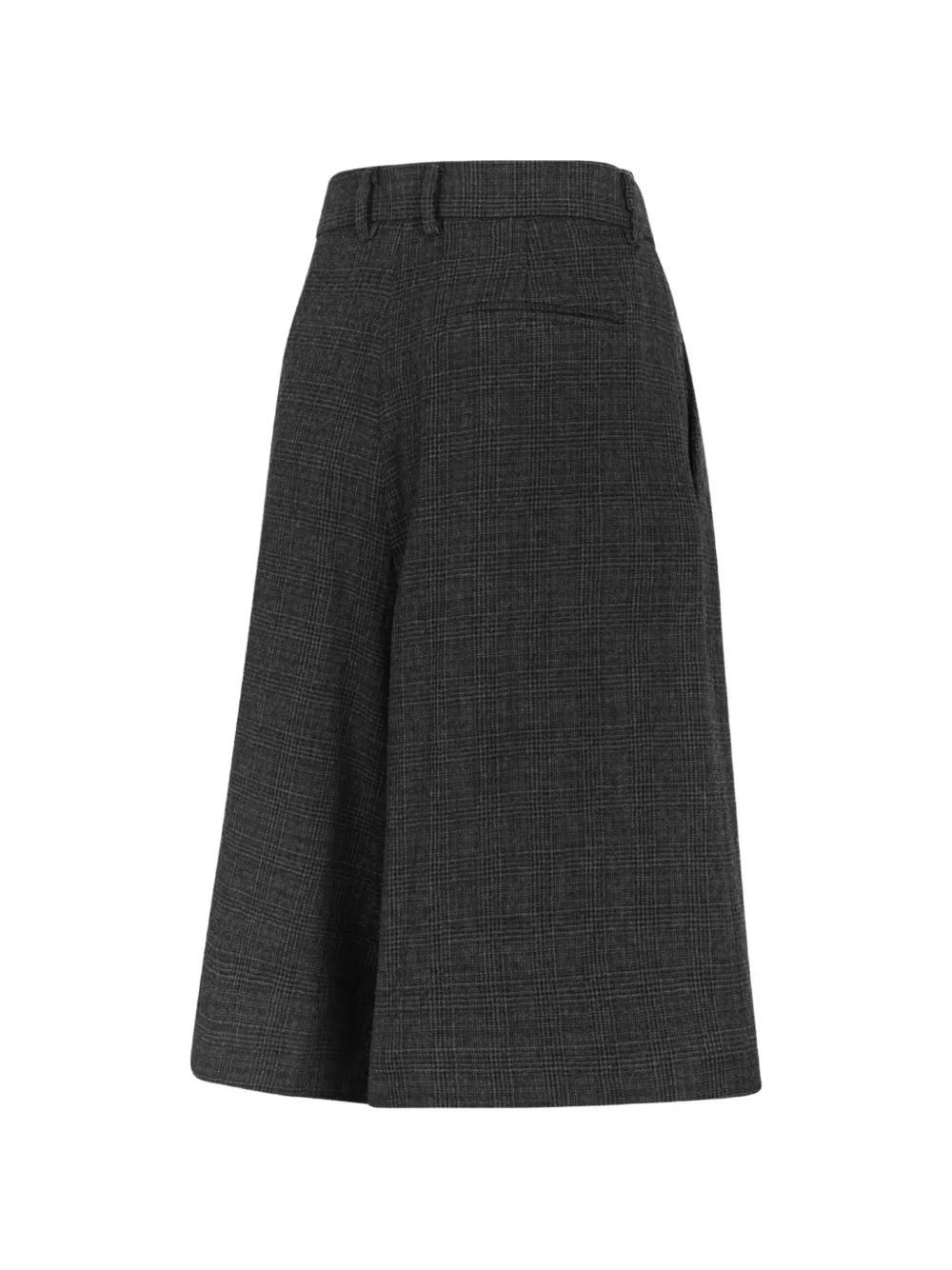 Douuod Diomede prince of wales check pleated shorts Grijs