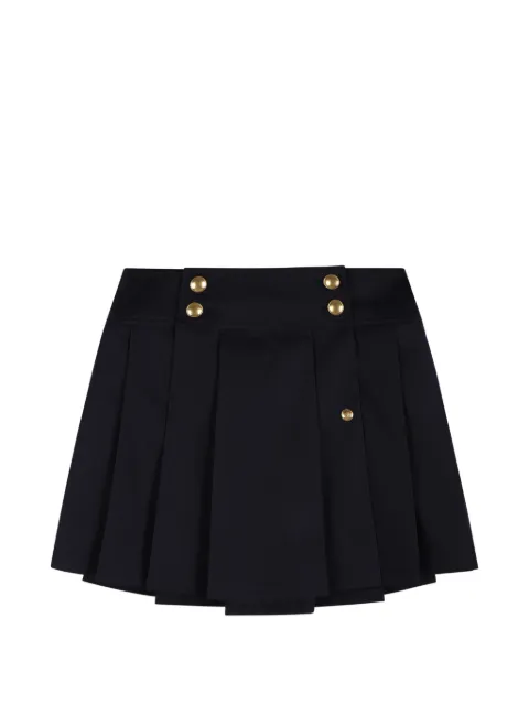 Versace Kids Medusa-button pleated skirt