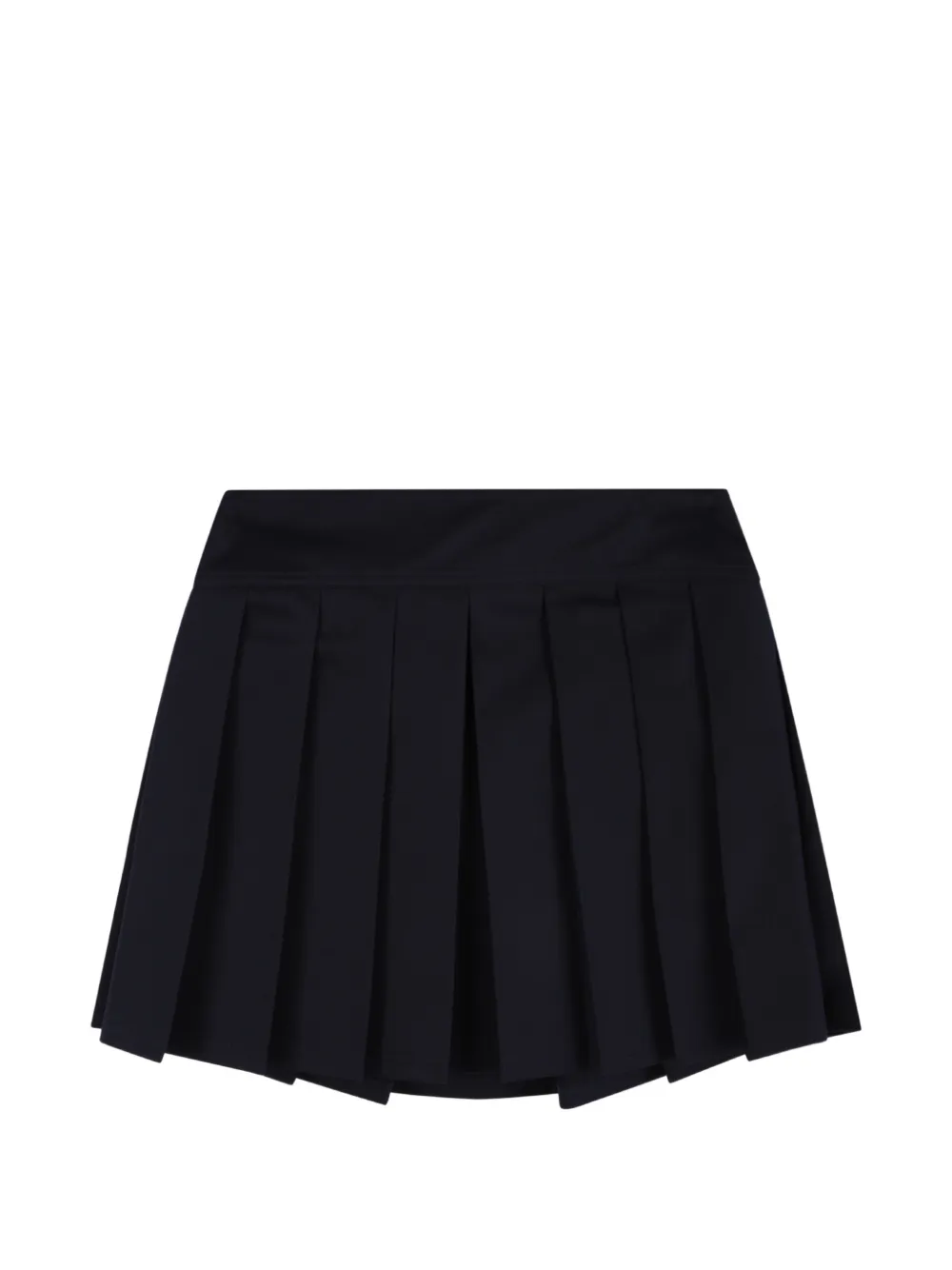 Versace Kids Medusa-button pleated skirt Blauw