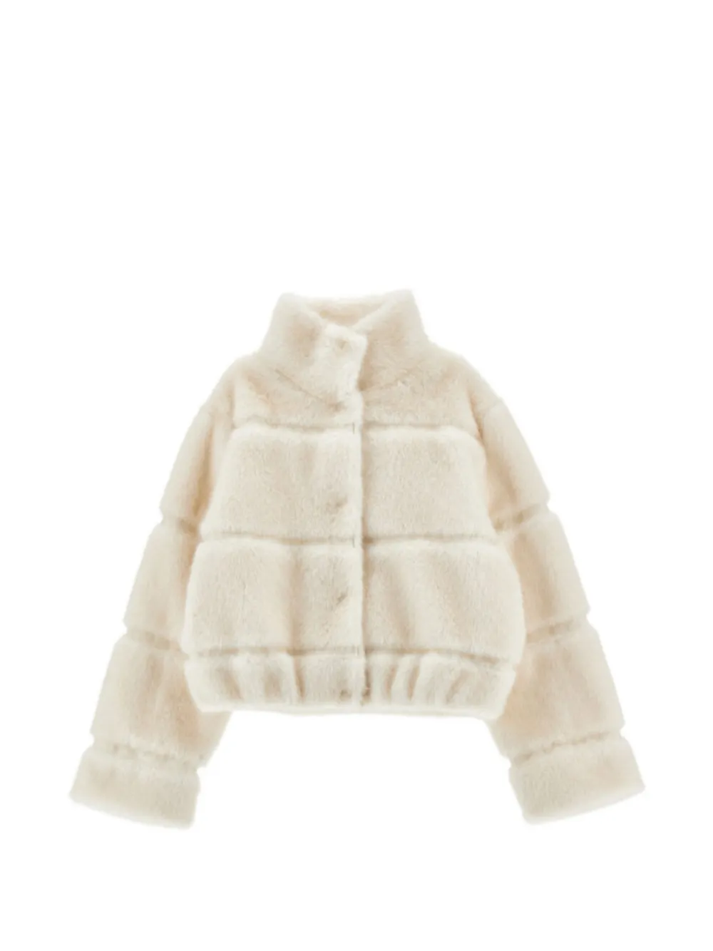 Monnalisa faux-fur padded jacket Wit