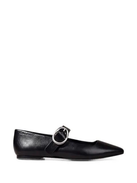 Calvin Klein buckle-fastening ballet flats