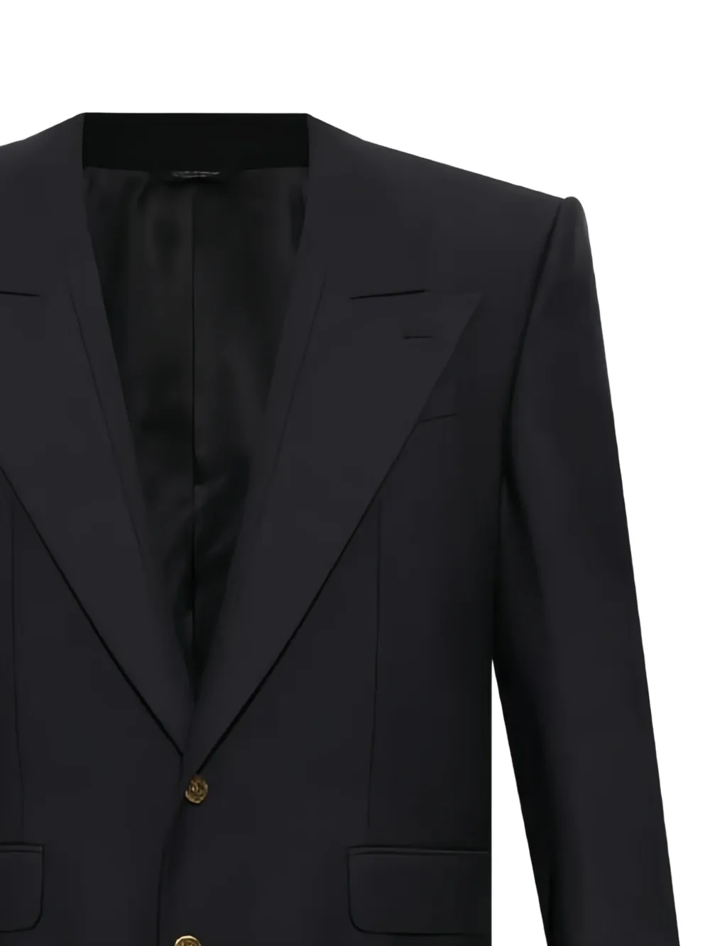Dolce & Gabbana peak-lapel single-breasted jacket Zwart
