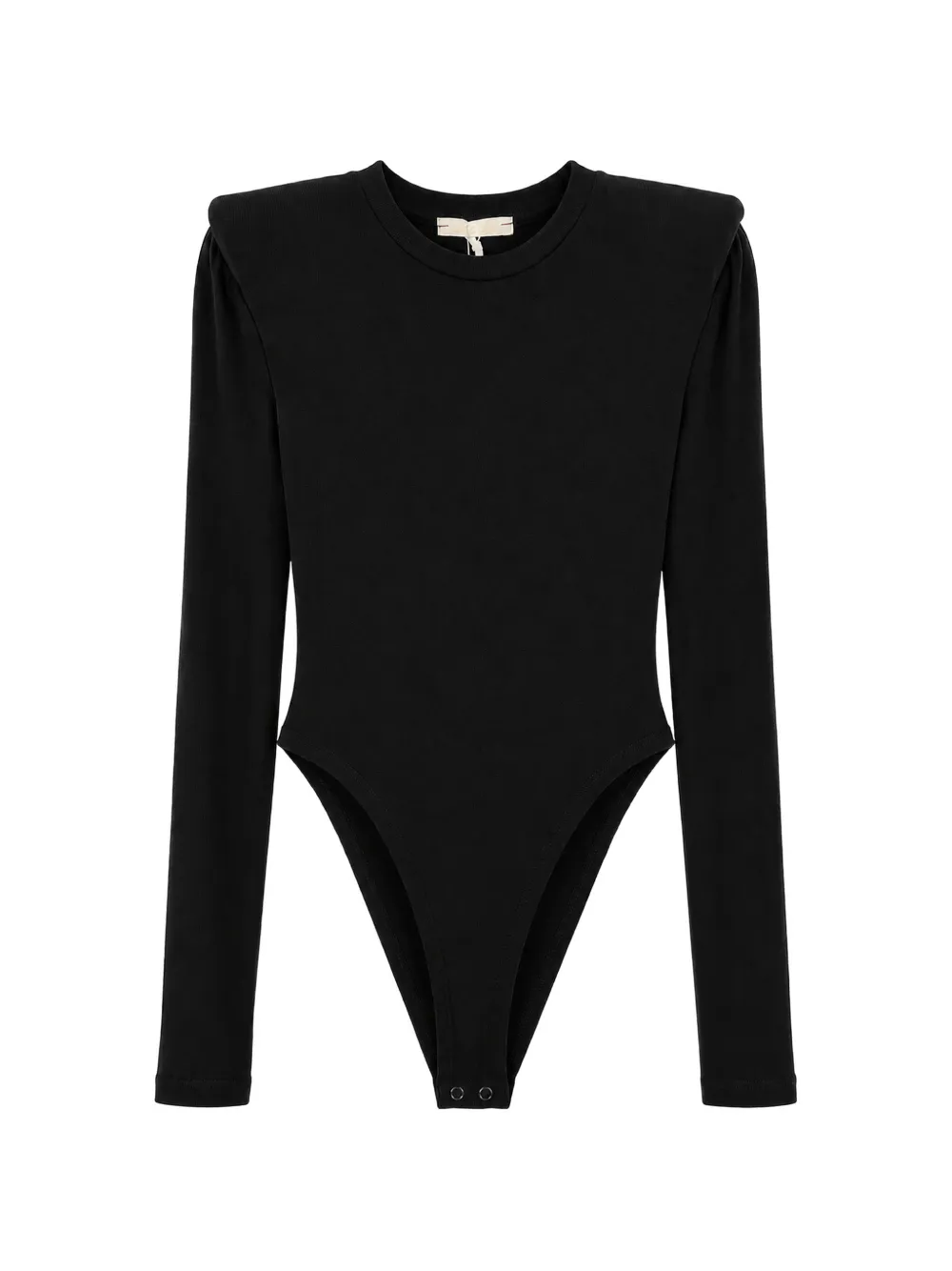 Miss Grant Kids padded-shoulder long-sleeve bodysuit - Nero