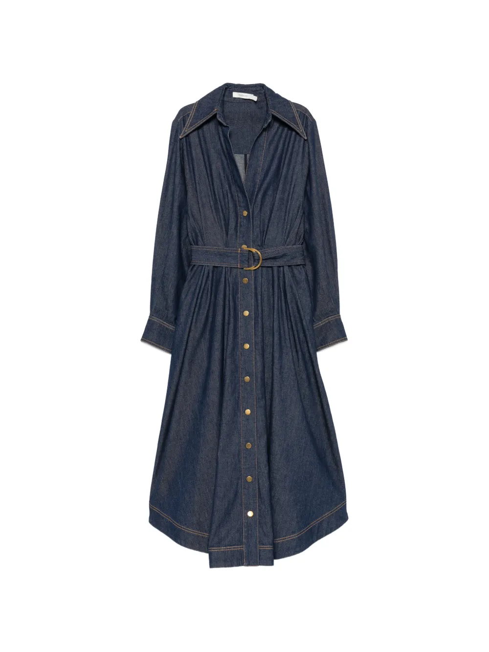 ZIMMERMANN denim shirt midi dress · 2