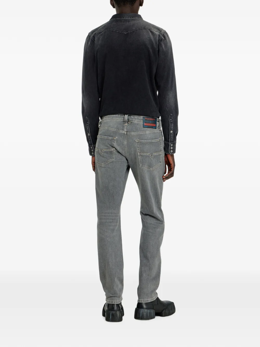 Diesel 1986 Larkee-Beex regular-fit low-waist jeans Grijs