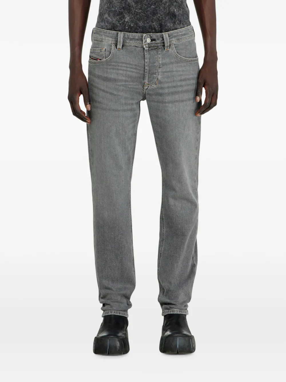 Diesel 1986 Larkee-Beex regular-fit low-waist jeans Grijs