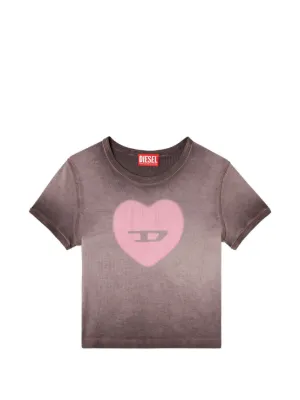 Diesel Slim Cotton T-shirt With Cherry Print | White | FARFETCH
