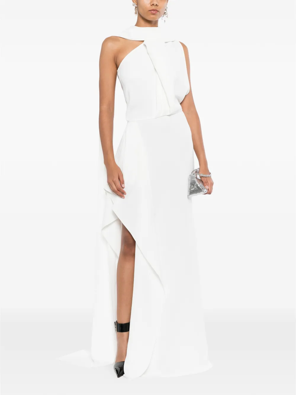 Maticevski Priority Gown in White, view 2