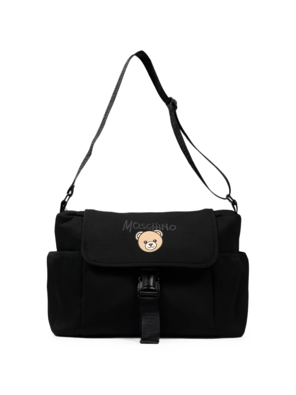 Moschino Kids Luiertas met teddybeerprint Zwart
