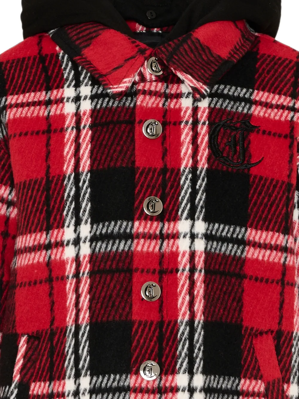 Just Cavalli Kids Jas met capuchon en tartan-ruit Rood