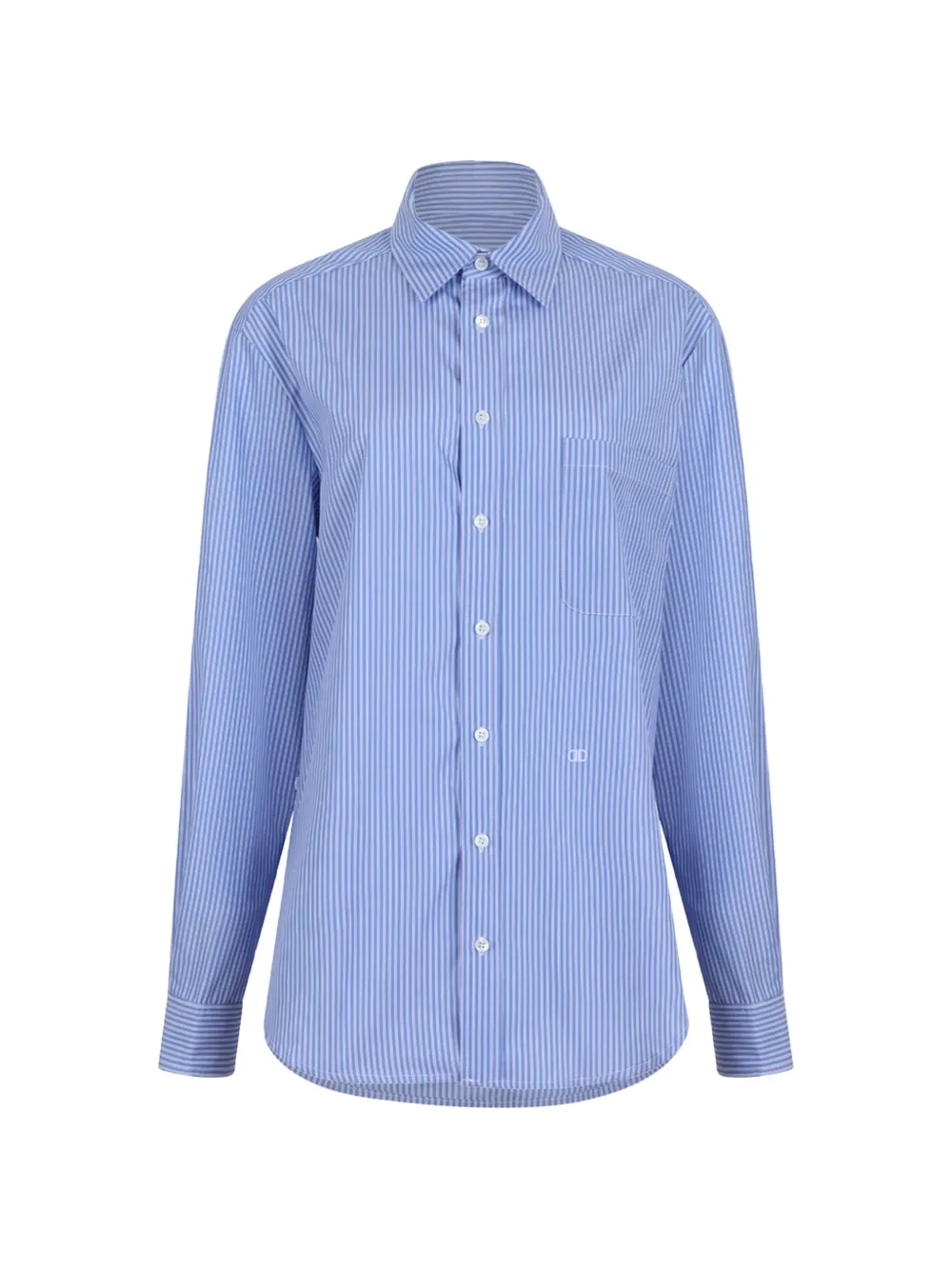 Douuod vertical-stripe long-sleeve shirt - Bleu Douuod vertical-stripe long-sleeve shirt - Bleu