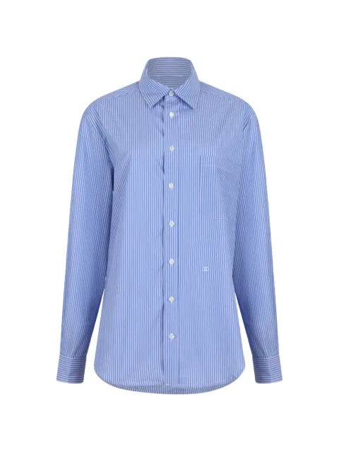Douuod vertical-stripe long-sleeve shirt
