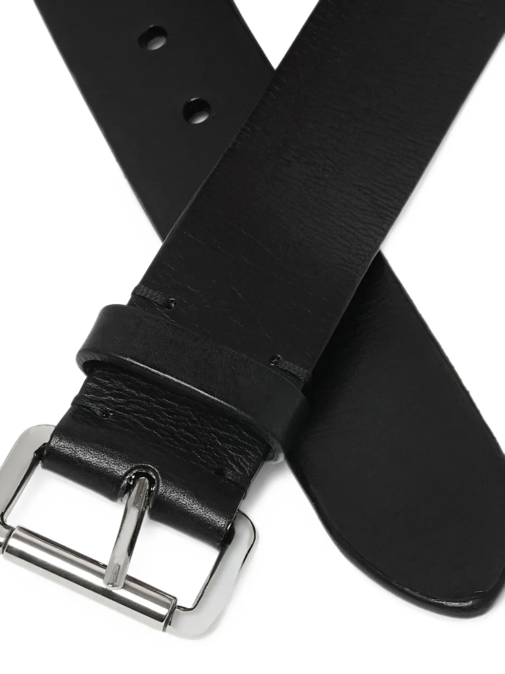 Douuod buckle-fastening leather belt Zwart