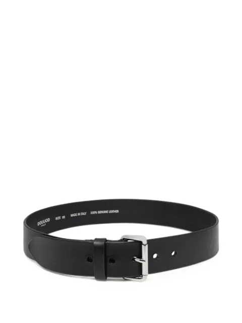 Douuod buckle-fastening leather belt