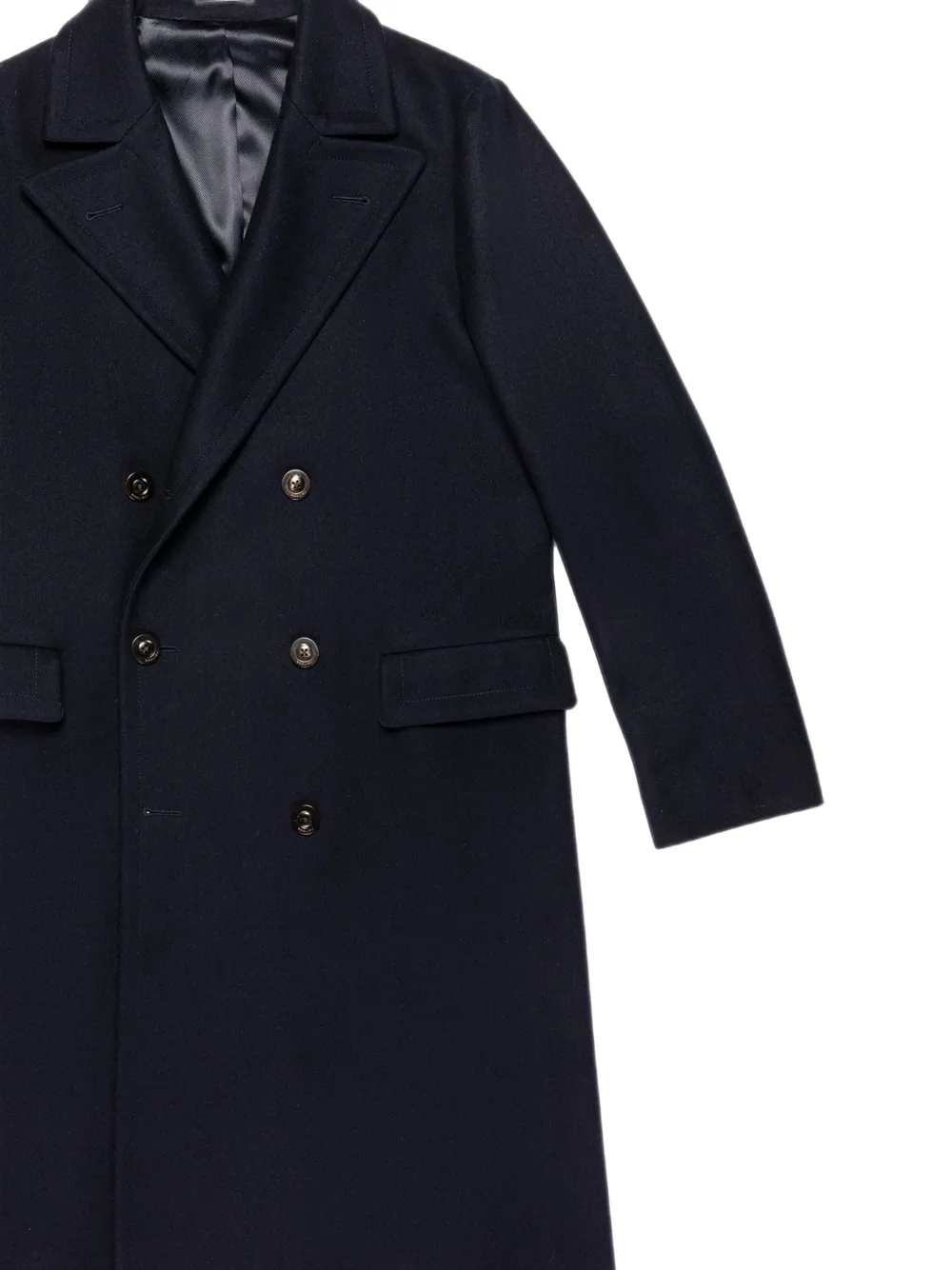 Boglioli Mantel met dubbele rij knopen Blauw