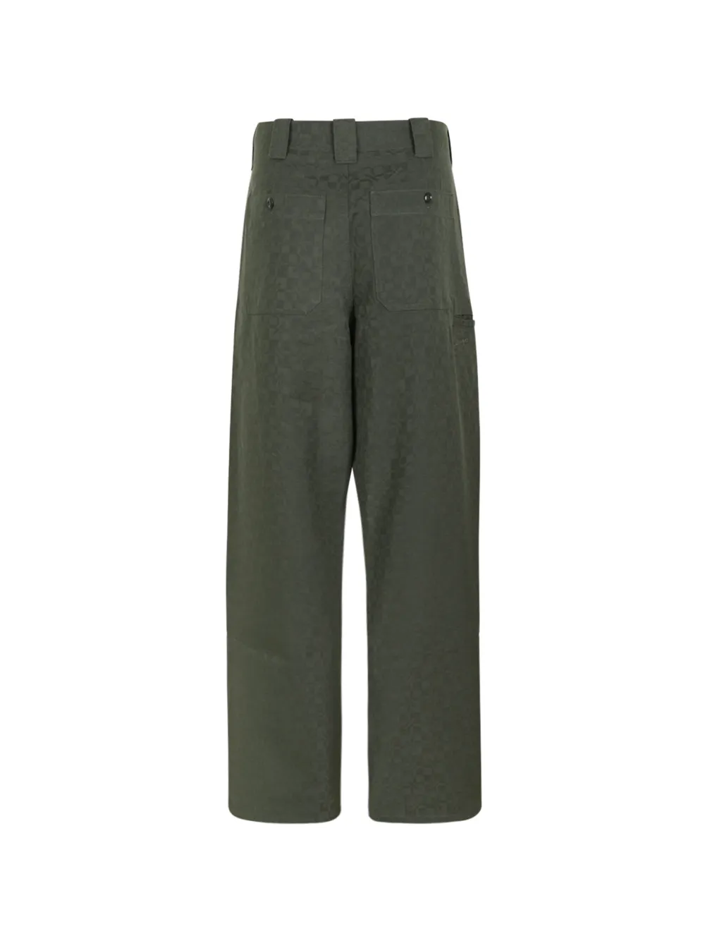 Kenzo gram broek met rechte pijpen en jacquard-logo Groen