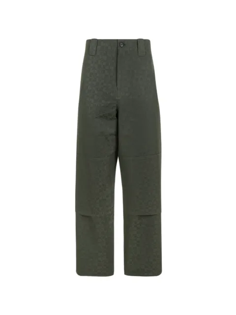 Kenzo Kenzogram jacquard-logo straight-leg trousers