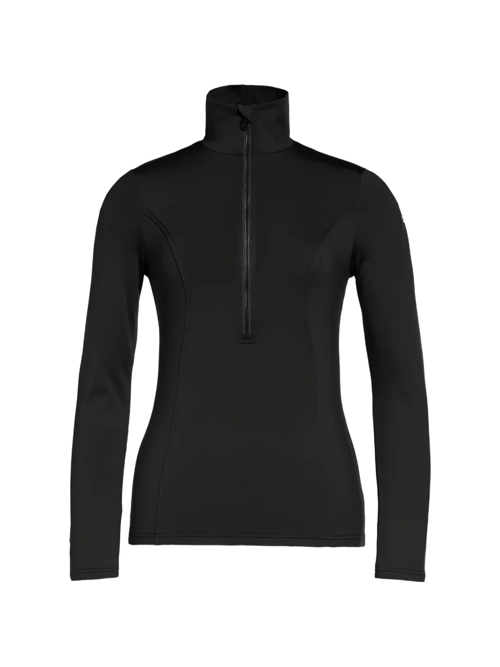 Goldbergh Serena Langarmshirt mit kurzem Reißverschluss - Schwarz