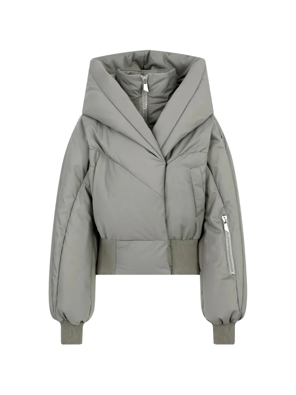 The Attico taupe grey puffer jacket - Grigio