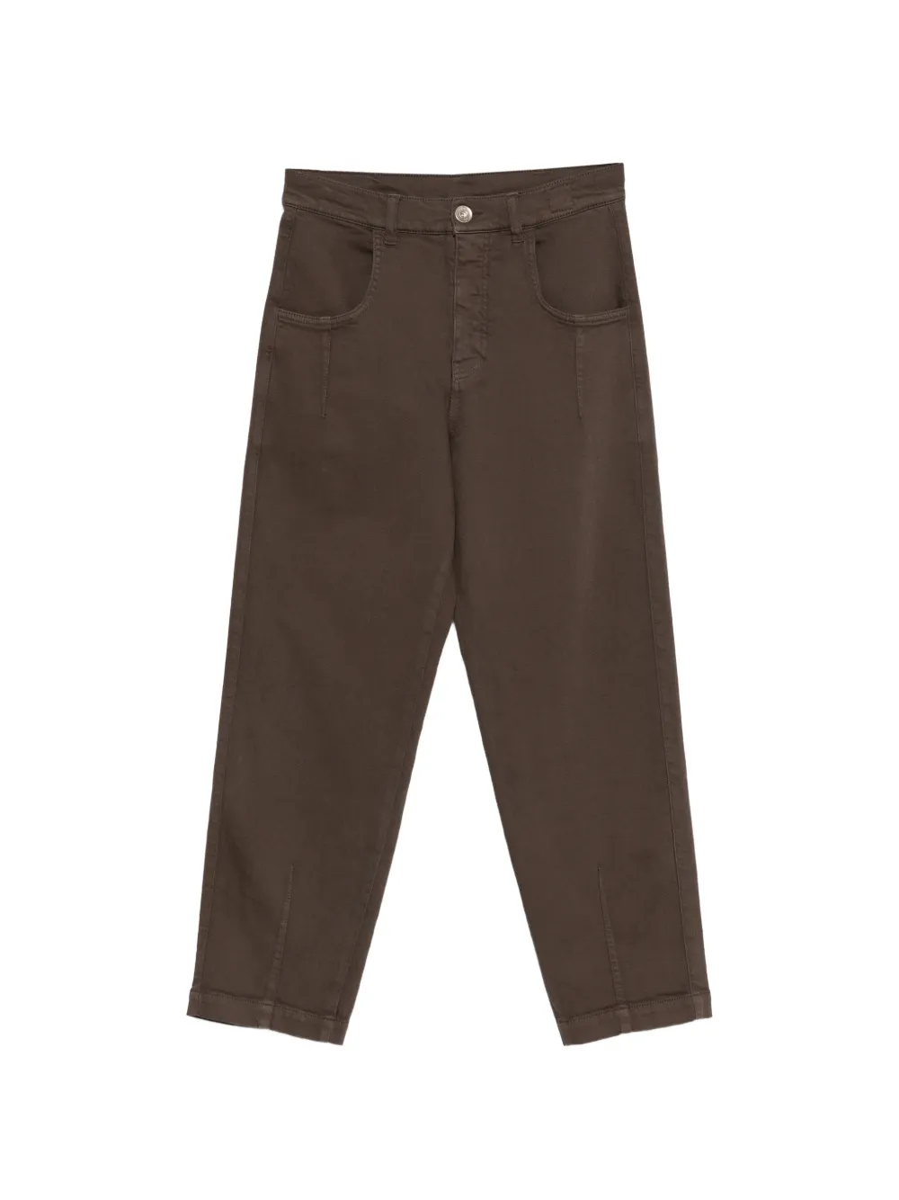 Eleventy split-cuff straight-leg trousers