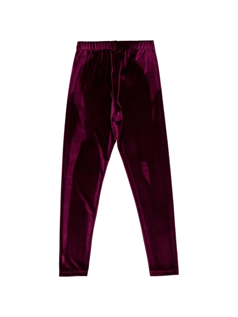 Miss Grant Kids velvet leggings - Rosso