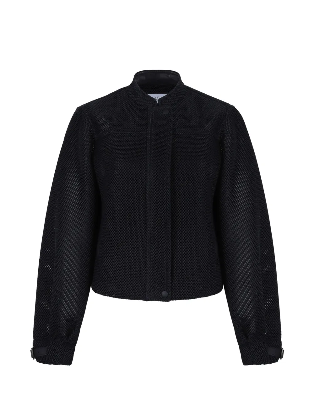 Max Mara mesh-knit bomber jacket - Schwarz