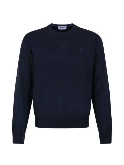 Alexander McQueen embroidered-logo crew-neck sweater