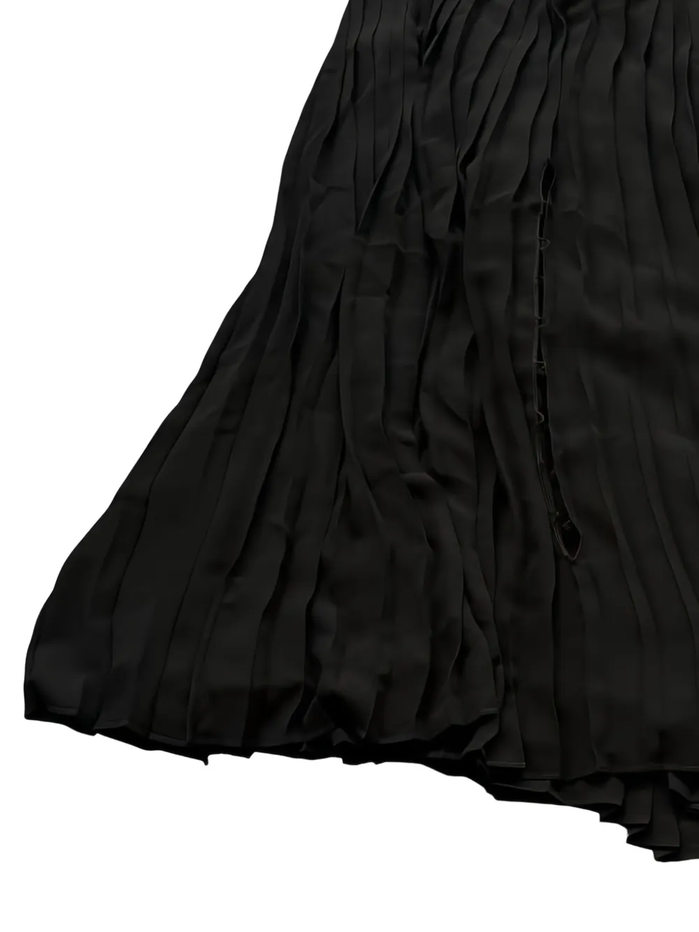Maison Margiela pleated midi skirt Zwart