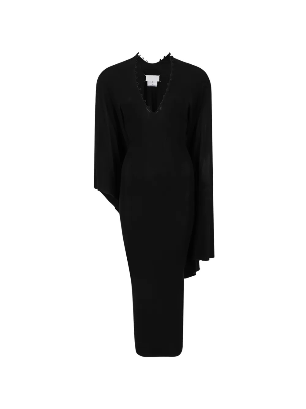 Maison Margiela asymmetric draped dress - Noir