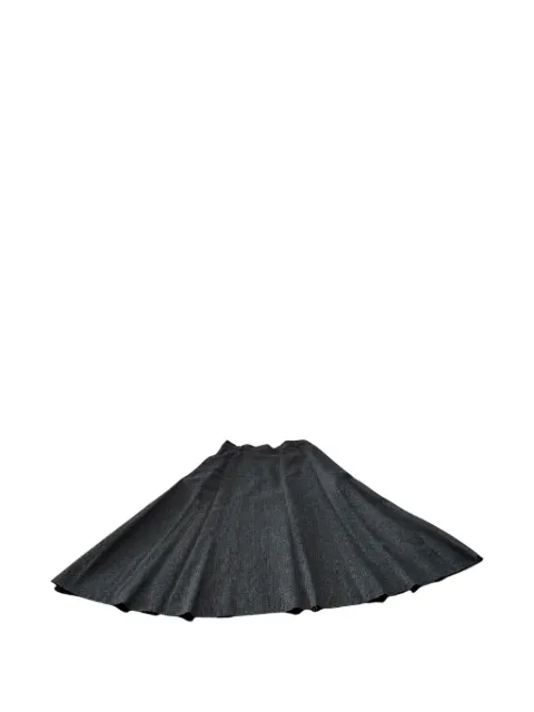 Douuod check-pattern A-line mini skirt