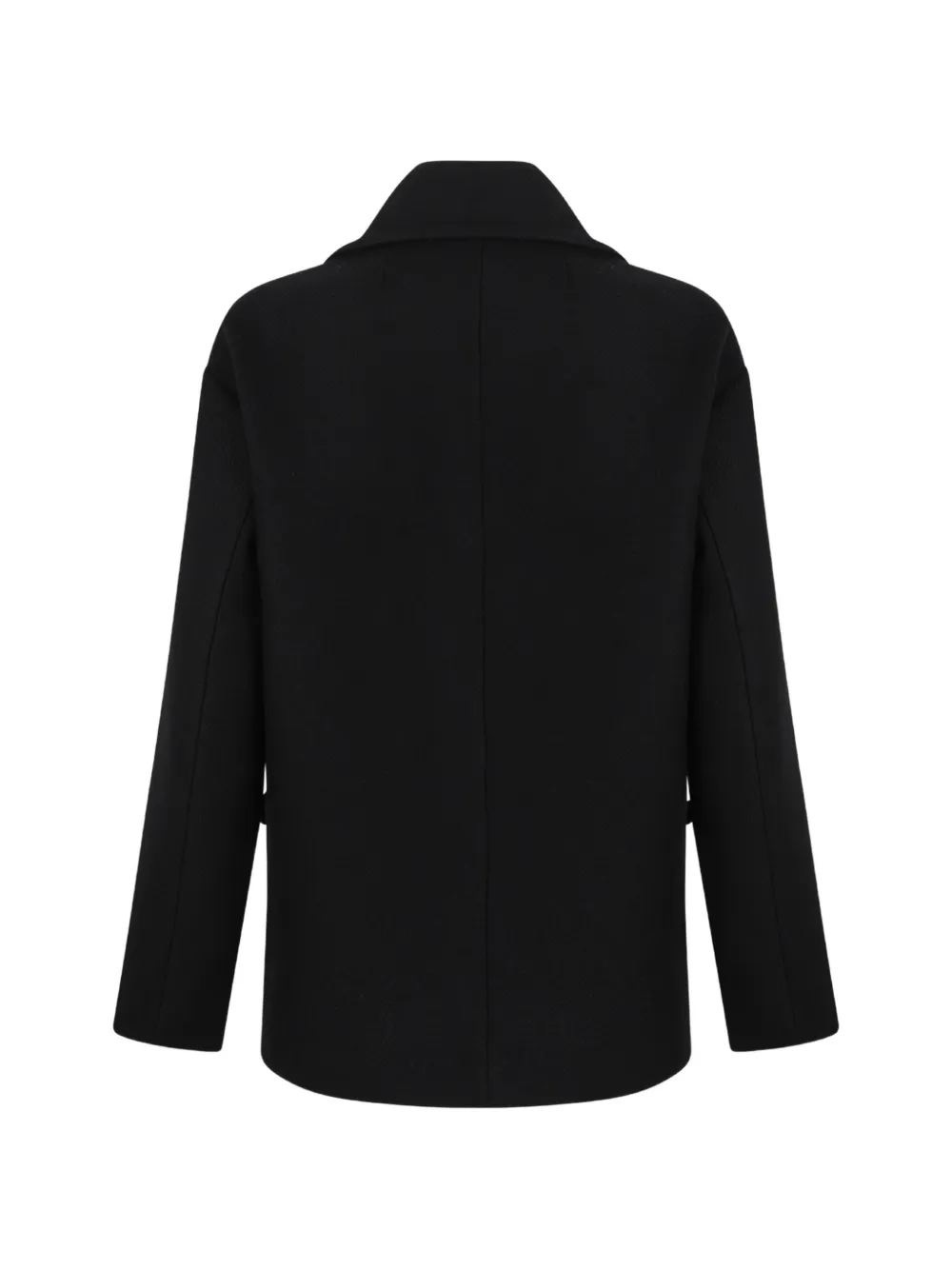 Douuod double-breasted coat Zwart