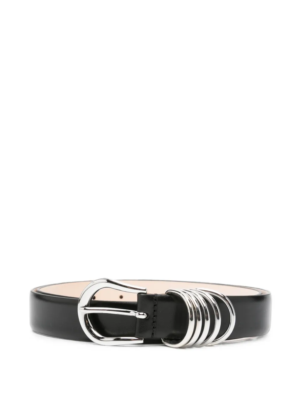 Déhanche Hollyhock Man leather belt - Nero