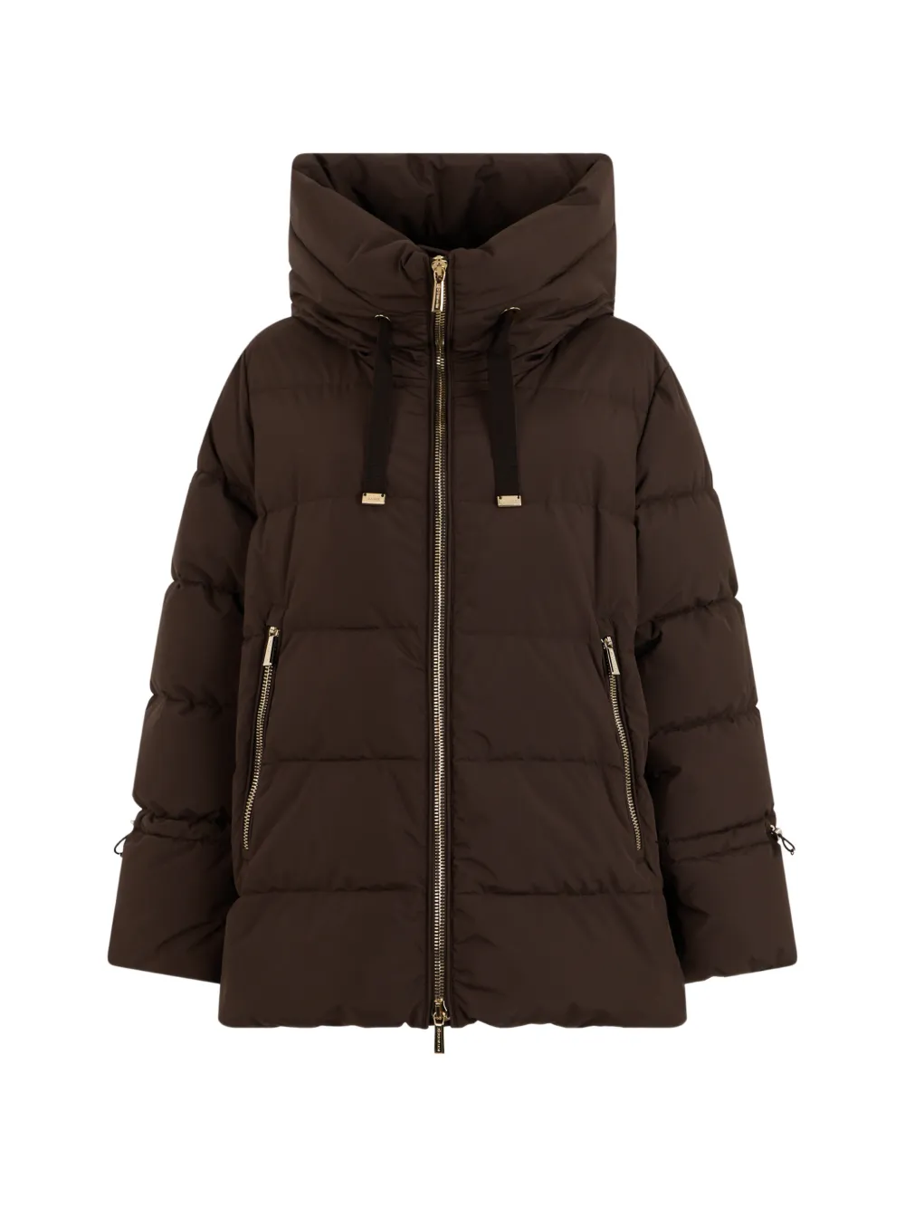 Moorer Padded jacket with hood - Braun