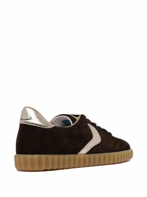 Voile Blanche suede metallic-trim sneakers