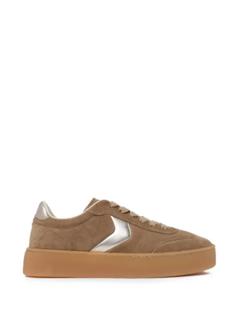 Voile Blanche suede-metallic sneakers