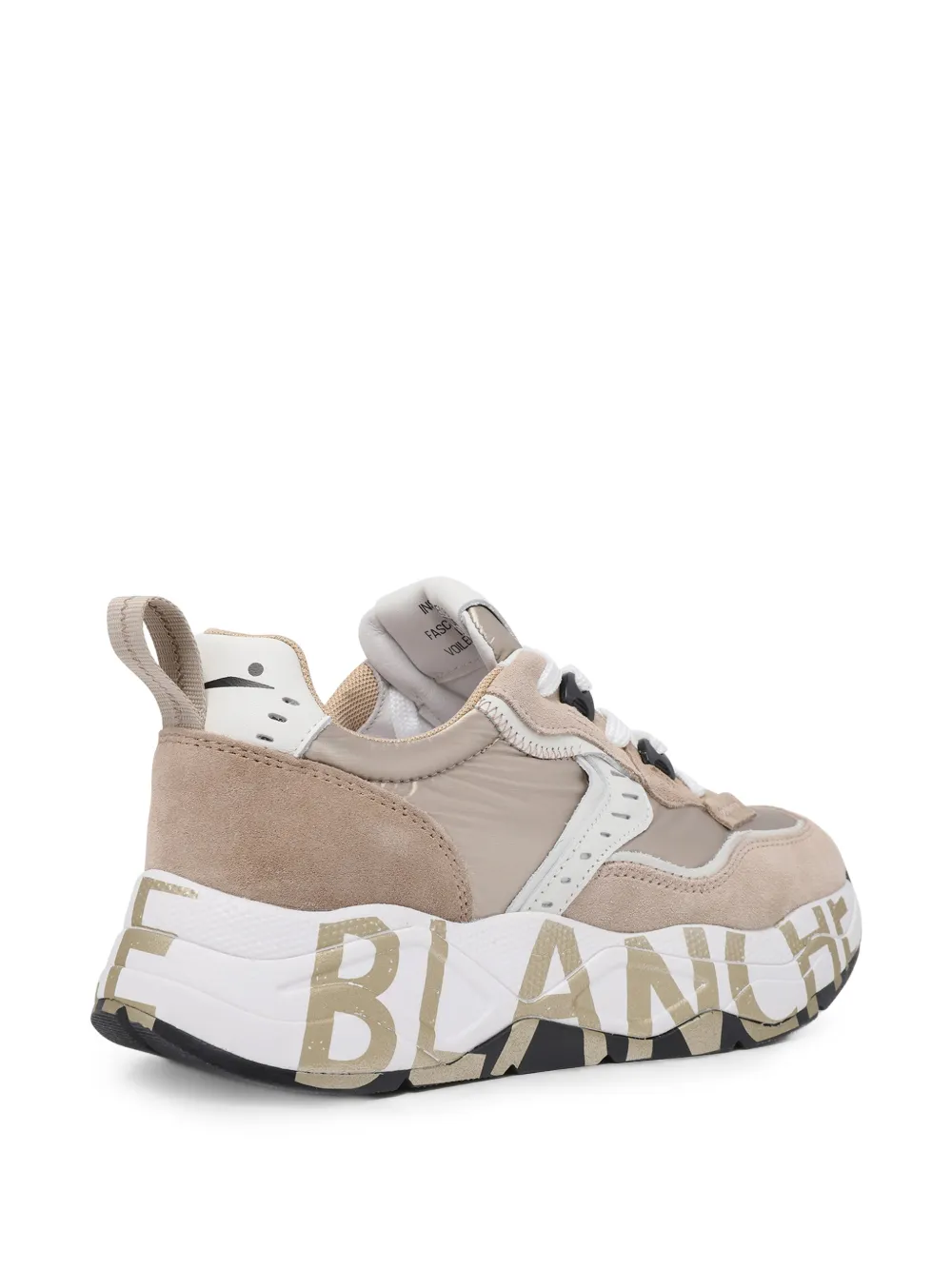Voile Blanche logo-print panelled sneakers Beige