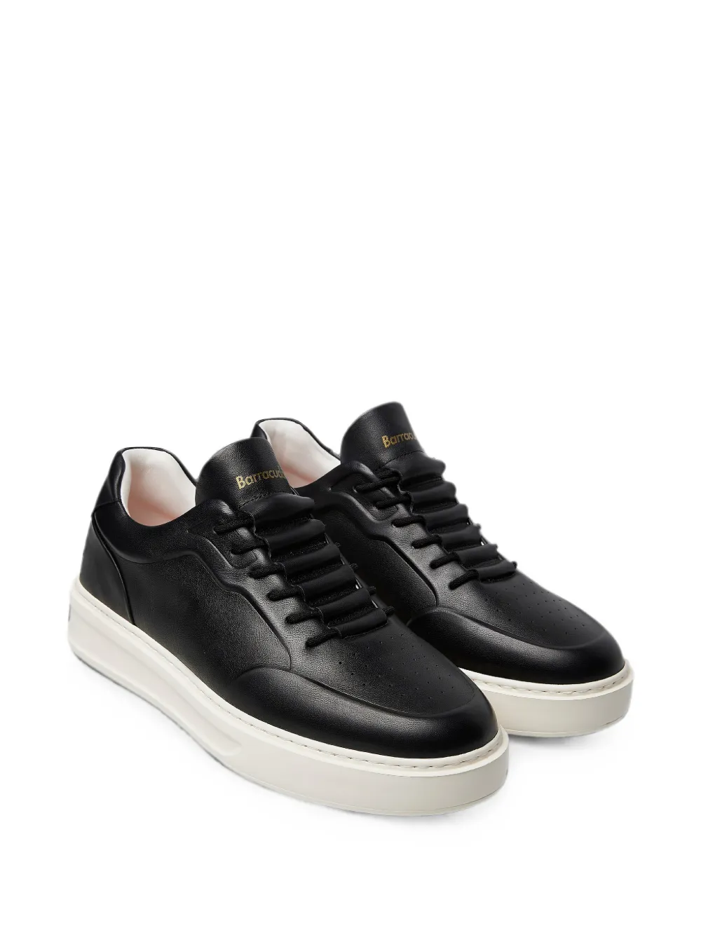 Barracuda Sneakers met geperforeerd detail Zwart