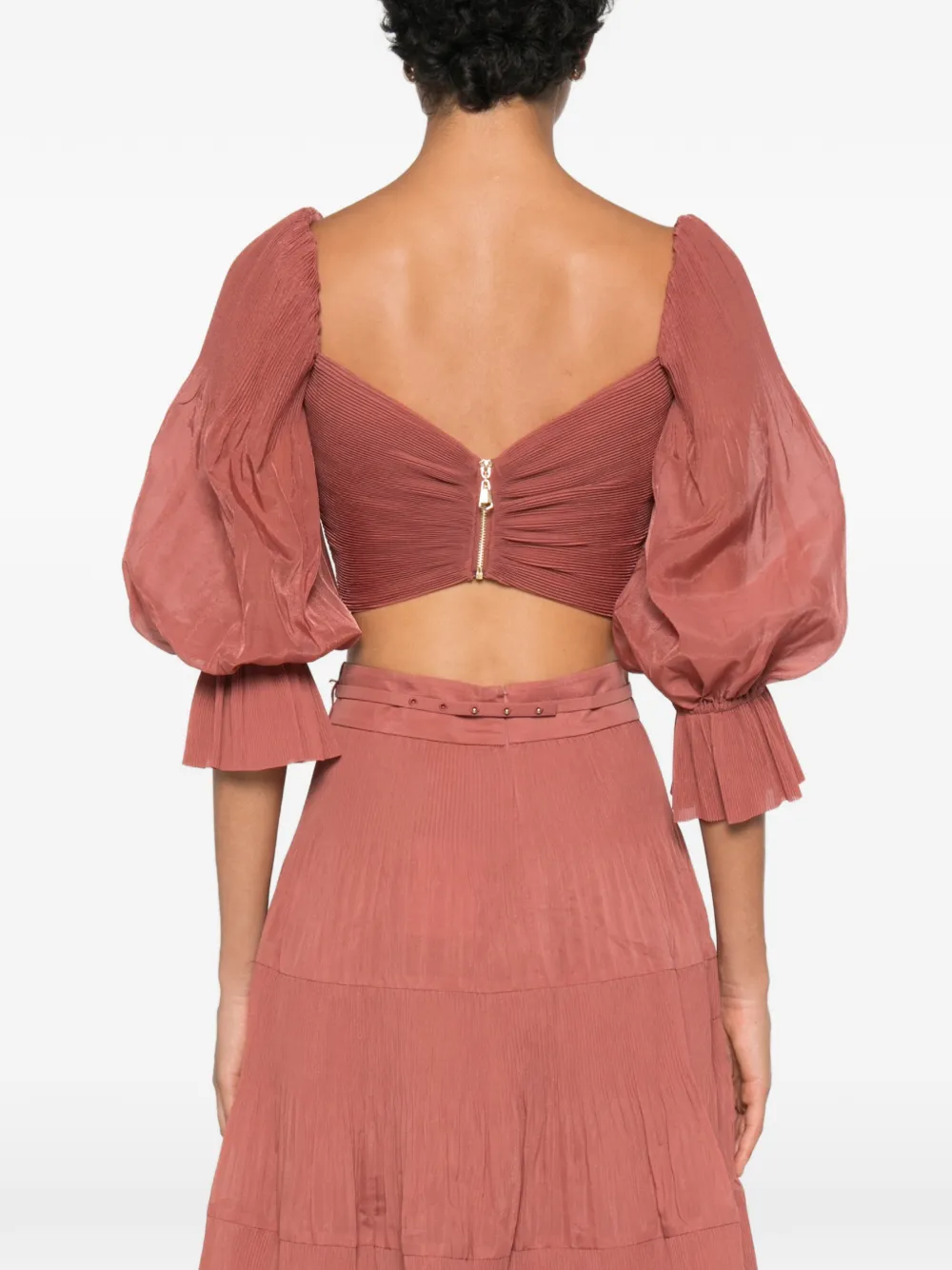 ZIMMERMANN Geplooide top Rood
