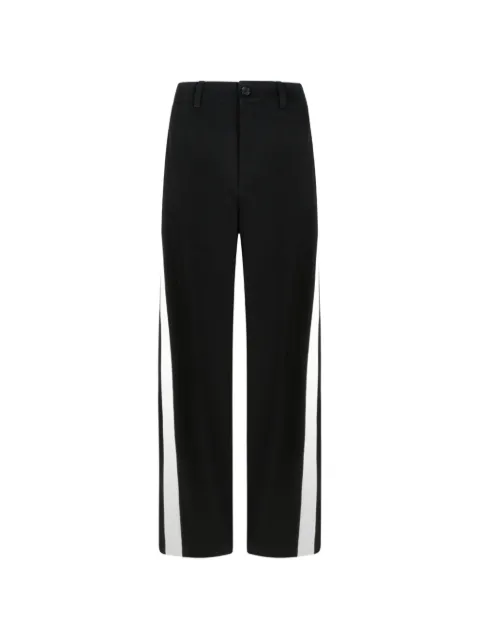 Givenchy couture seam-pants in cotton with gros-grain detail
