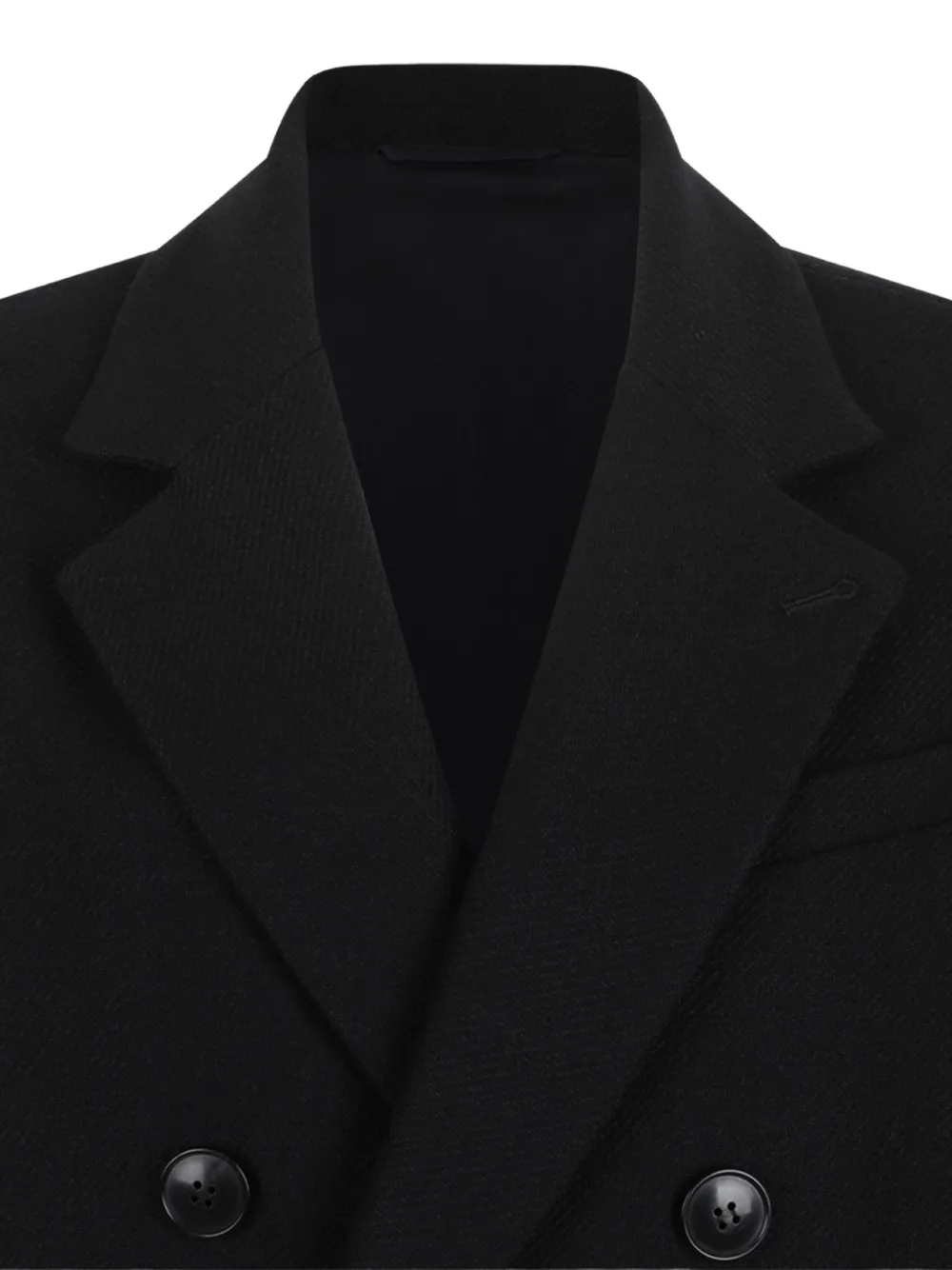 Douuod double-breasted notched-lapels coat Zwart