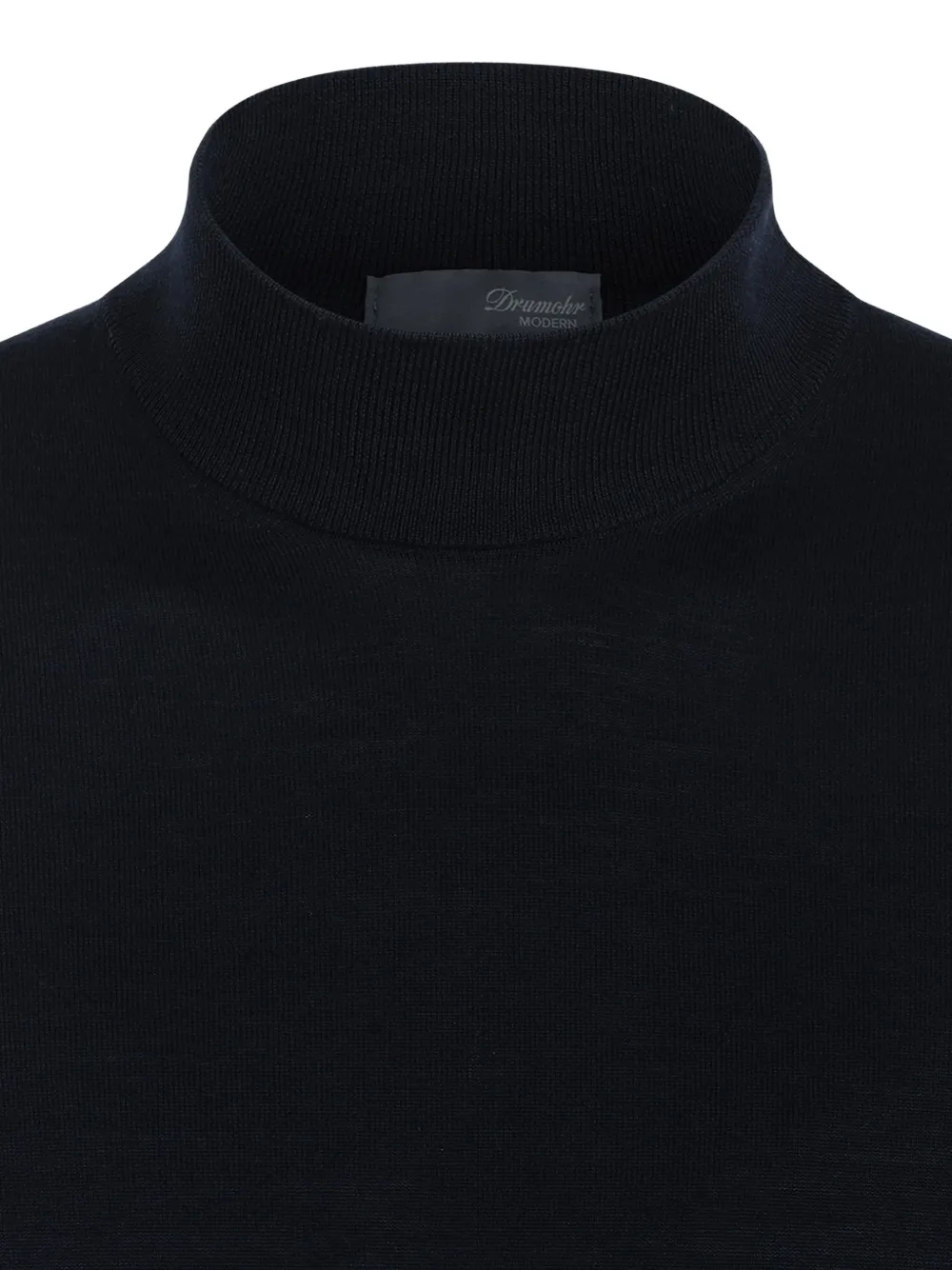 Drumohr Wollen trui met hoge hals Blauw