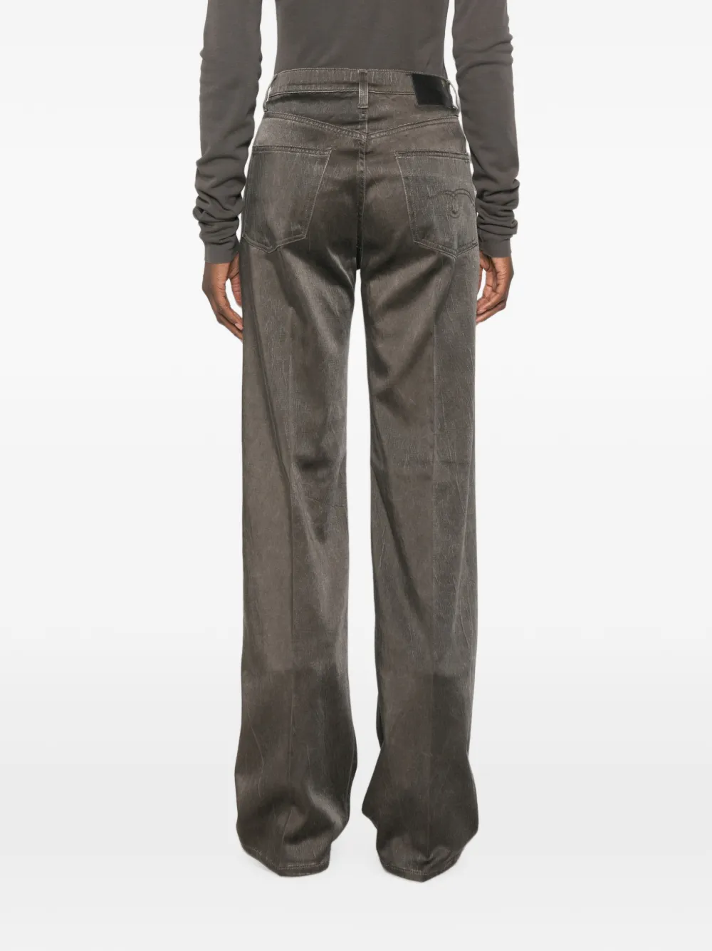 R13 Charlotte jeans met satijnen afwerking Bruin