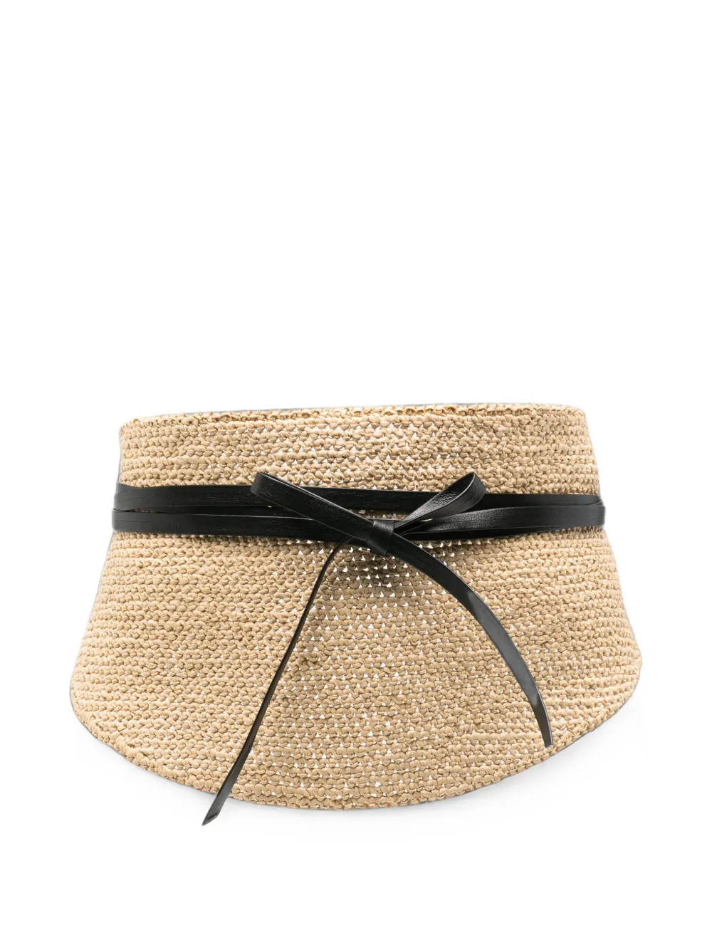 Dehanche Undone Corset Raffia Belt In Neutral