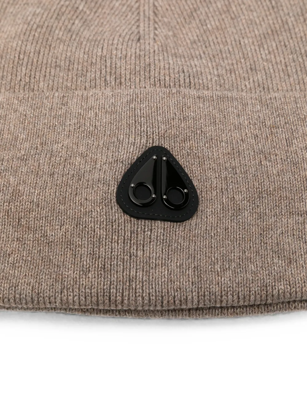 Moose Knuckles Frost muts met logo-patch Beige