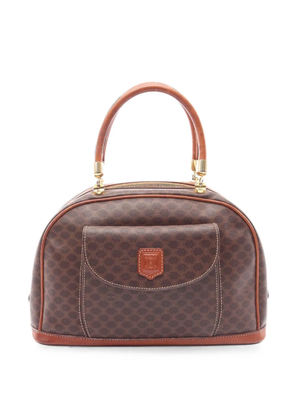 Celine Pre-Owned 1990-2000 Macadam Coated Canvas handbag - Marrone