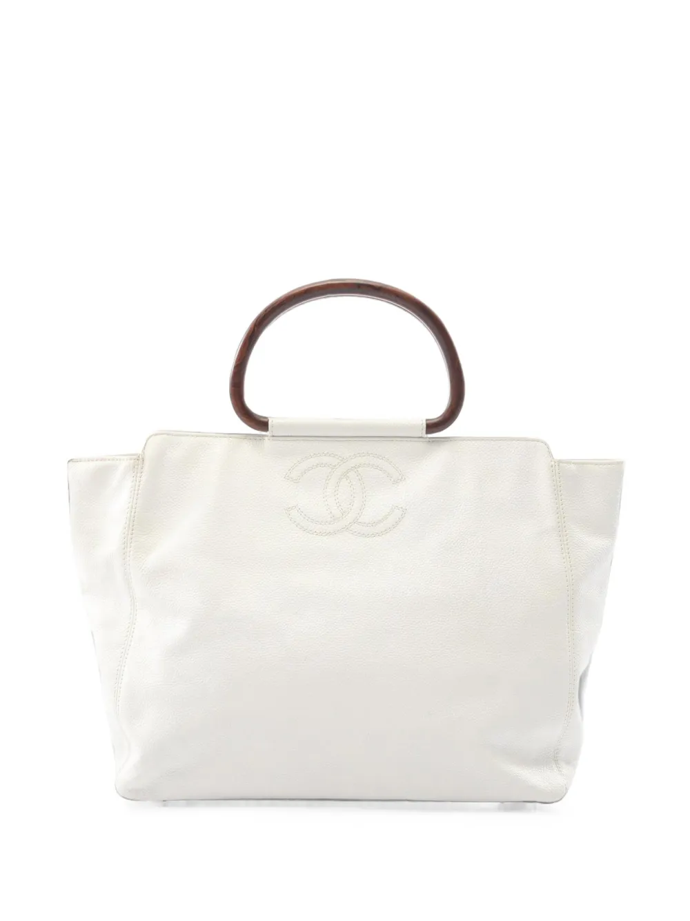 CHANEL Pre-Owned Borsa tote CC 1997-1999 - Bianco