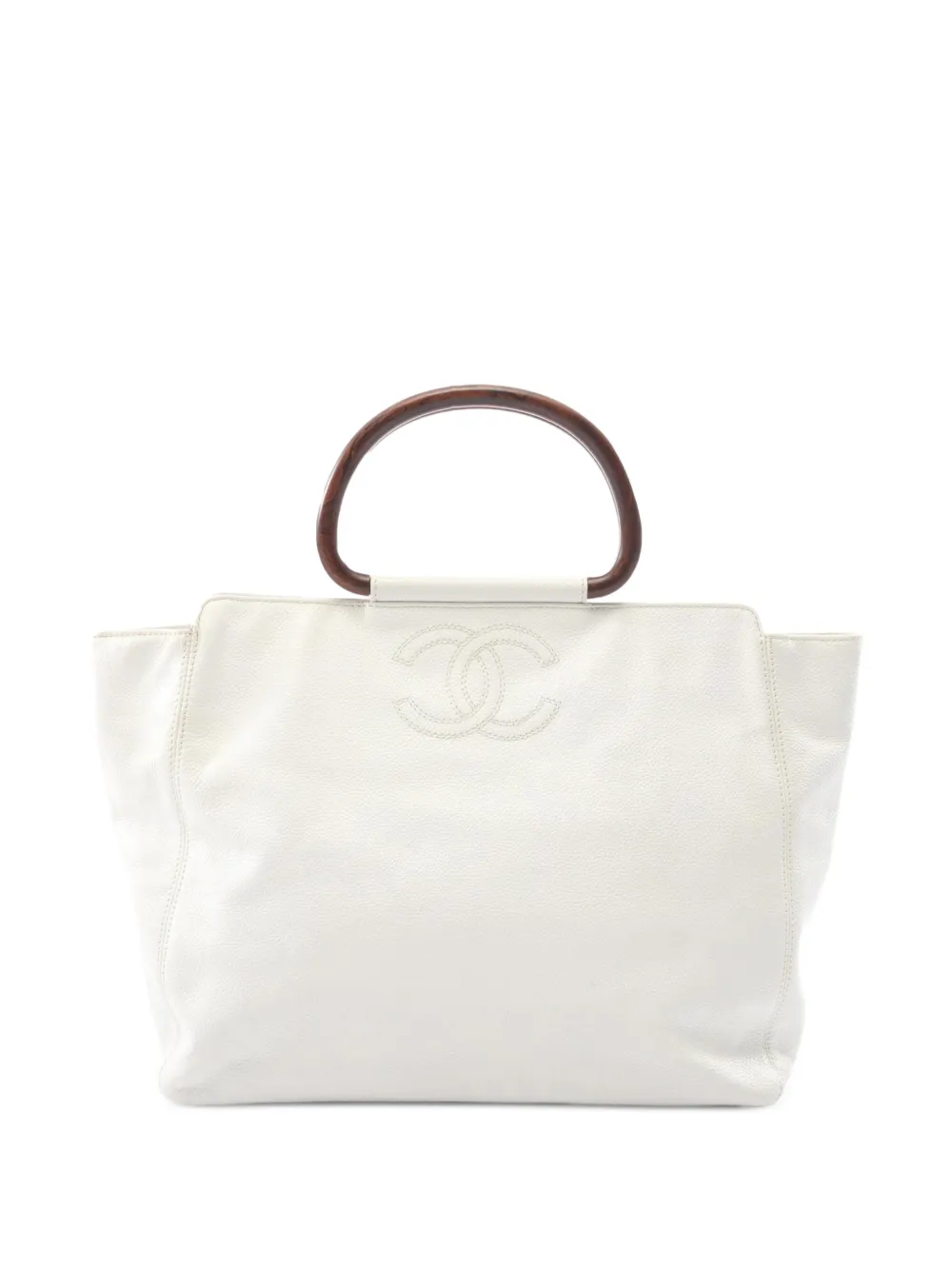 CHANEL Pre-Owned Borsa tote CC 1997-1999 - Bianco